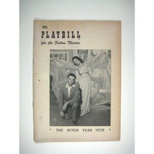 The Seven Year Itch Fulton Theatre 1952 Playbill Vanessa Brown Ewell